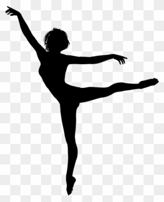 Ballet Vector Dance Move - Dancing Girl Silhouette Png Clipart