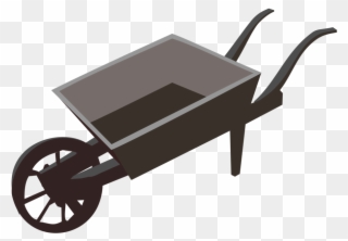 Wheelbarrow Computer Icons Garden Cart - Things With Wheels Clipart - Png Download