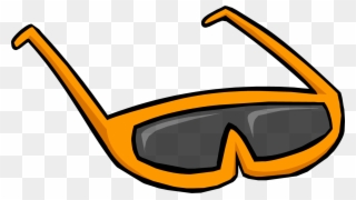 Goggles Clipart Gold Glass - Club Penguin Sunglasses - Png Download