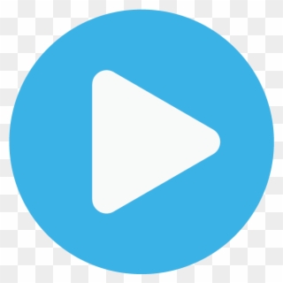 Vimeo Play Button Png - Circle Logo Blue Clipart