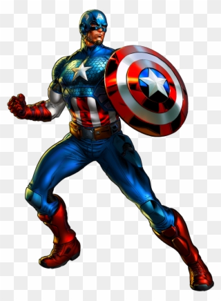 564kb Marvel Captain America Clipart - Marvel Avengers Alliance 2 Captain America - Png Download