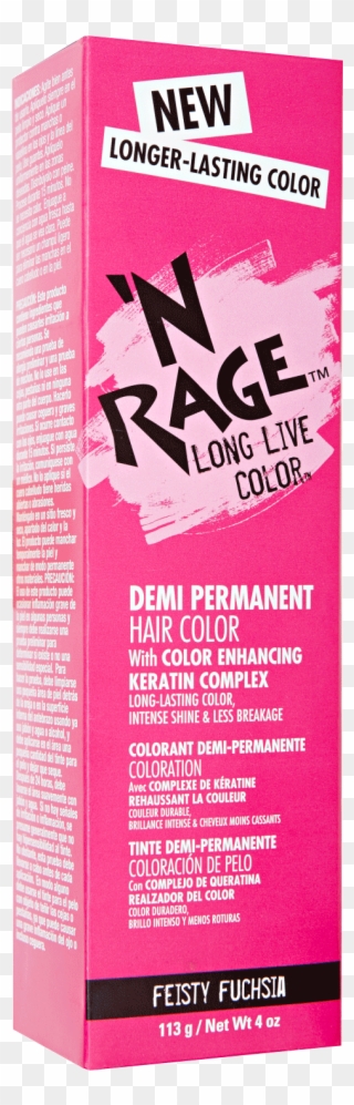 'n Rage Demi Permanent Hair Color - N Rage Feisty Fuchsia Clipart