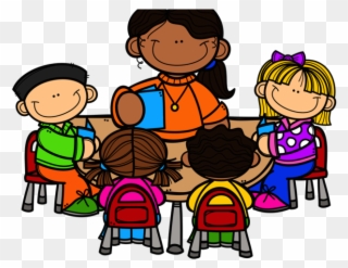 Group Of Teachers Clipart - Teacher Working With Students Clipart - Png Download