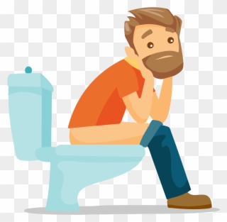 There's A Wide Variety Of Reasons Why You Might Night - Constipation Vector Clipart