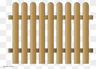 Collection Of Free Home Fencing Cliparts On Clip Art - Wood - Png Download