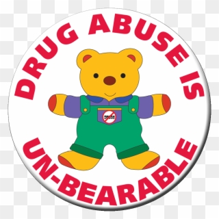 Drug Abuse Is Un-bearable Stickers - Drug Clipart