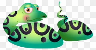 Snakes Drawing Frog Cartoon Painting - Snake In Lake Cartoon Clipart