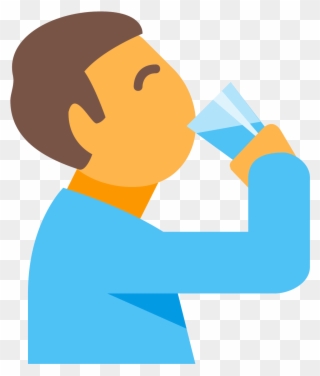 Drinking Icon - Drinking Water Icon Png Clipart