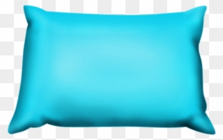 Cushion Clipart Blue Pillow - Pillow With Transparent Background - Png Download