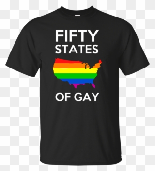 Fifty States Of Gay Funny Lgbt Pride Gifts T-shirt Clipart