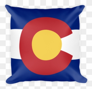 Colorado Flag Square Plus - Throw Pillow Clipart