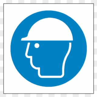 Wear Hard Hat Symbol Sign - Construction Safety Sign Boards Clipart