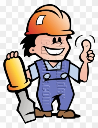 Mechanic Man With Screwdriver - Man In Hard Hat Clip Art Transparent - Png Download