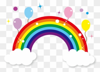 Резултат С Изображение За 綺麗な虹です Transparent Clipart - Rainbow Sticker - Png Download