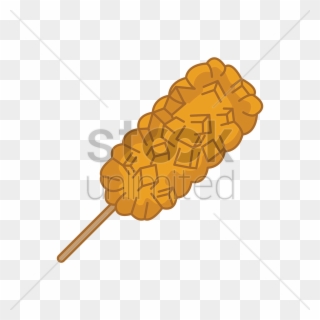 Corn Dog Png - Corn Dog With French Fries Clipart Transparent Png