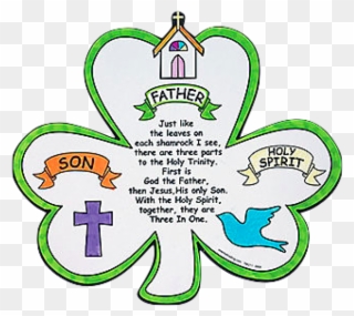 St Patrick And The Shamrock Clipart