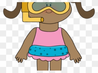 Girl On Beach Clipart - Png Download