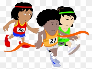 Kids Running Clipart - Png Download