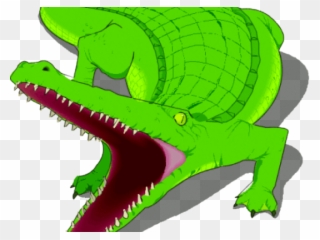 Crocodile Clipart Hungry Alligator - Crocodile Open Mouth Clipart - Png Download