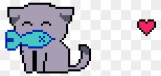 Kitty Cat - Pixel Art Cute Cat Clipart