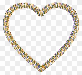 Necklace Computer Icons Document - Victorian Heart Transparent Clipart