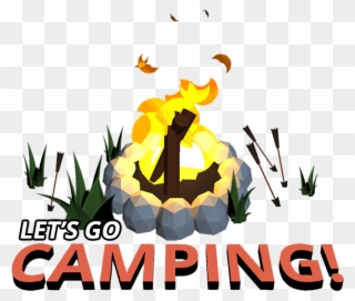 Clipart Tent Hiking - Let's Go Camping Clipart - Png Download