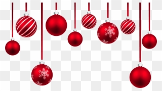 Red Christmas Balls Christmas Decore Women's Suits - Hanging Christmas Ornament Png Clipart