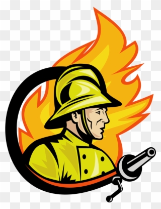 Fireman Clipart Fire Marshal - Fire - Png Download