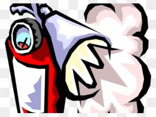 Fire Extinguisher In Use Clipart
