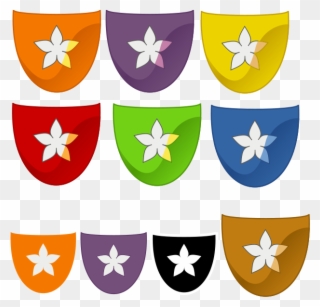 Orange, Purple, Yellow, Red Green, Blue And Brown Fancy - 5 Star Trustpilot Clipart