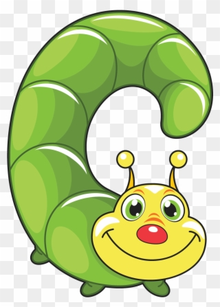 C Is For Caterpillar, Baby Alphabef - Letras Abecedario Infantil Clipart