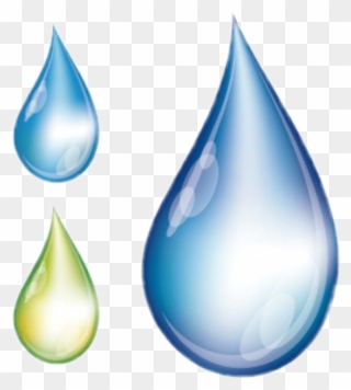 Blue Water Clipart Water Drip - Gocce D Acqua Disegno - Png Download