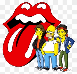 Ironman Clipart Simpsons - Rolling Stones En Los Simpsons - Png Download