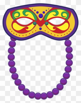 Clip Art Of A Mardi Gras Seal Pictures To Pin On Pinterest - Mardi Gras Masks Printouts In Color - Png Download