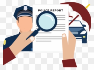 Police Clipart Police Report - Report To The Police Clipart - Png Download