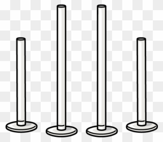 X1 Set Of Goal Posts - Cylinder Clipart