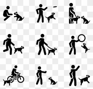 Dog Training Silhouette At Getdrawings - Dog Tricks Icon Clipart