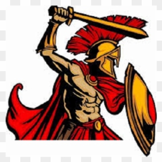Trojan Clipart Southeastern - Shield And Sword Sparta - Png Download