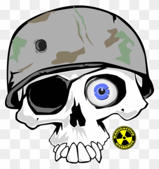 Bullet Hole Skin Png - Skull Helmet Army Drawing Clipart