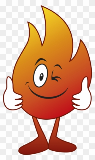 Drawing,heat - Cartoon Fire With Face Clipart
