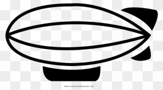 Blimp Coloring Page Clipart