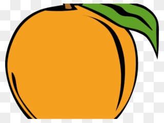Fruit Orange Cliparts - Peach Clip Art - Png Download