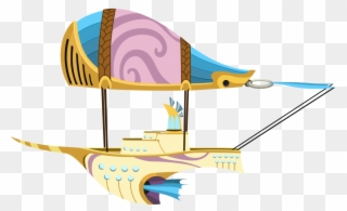 Airship Drawing Tiny Clip Freeuse Library - My Little Pony Airship - Png Download