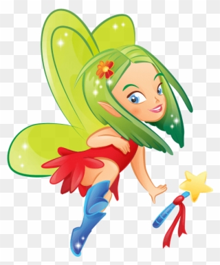 Green Fairy - Fairy Clipart