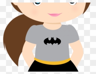 Super Girl Clipart Toddler Superhero - Batichica Niña Caricatura - Png Download