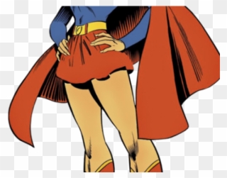 Supergirl Clipart Dc Superhero - Super Girl Cartoon - Png Download