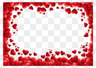 Transparent Download Clipart For Valentines Day - Valentine Heart Clip Art Borders - Png Download
