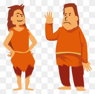 Human Clipart Stone Age Man - Cartoon Ice Age People - Png Download