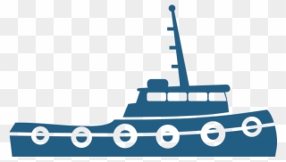 Tugboat Clipart Offshore Boat - Tug Boat Clip Art - Png Download