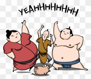 Ringo The Sumo Wrestler Stickers Messages Sticker-4 - Cartoon Clipart
